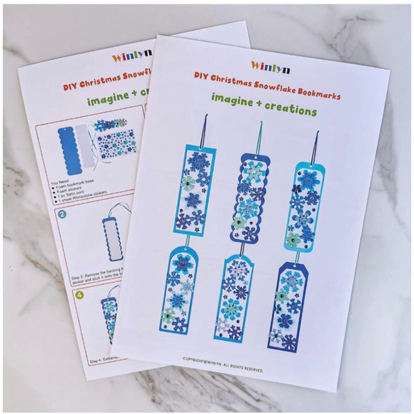 Winlyn Kids Craft Kit Bookmark Blue 24 Sets - Picture 6 of 9